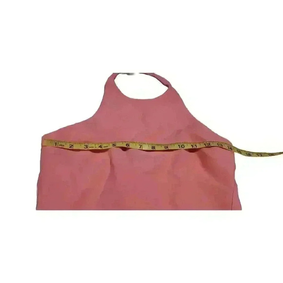 Cinq a Sept Dress Halter Mini Myla Pink Salmon Coral Gathered Front Size 6 NWOT - Picture 7 of 15